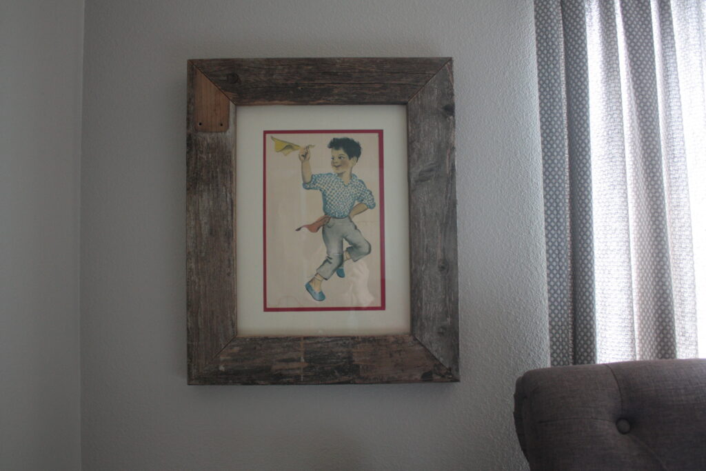 vintage decor, whimsy, boy with scarf